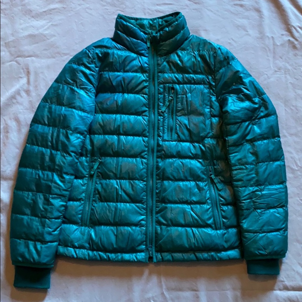 J. Crew Teal Lightweight Puffer Jacket